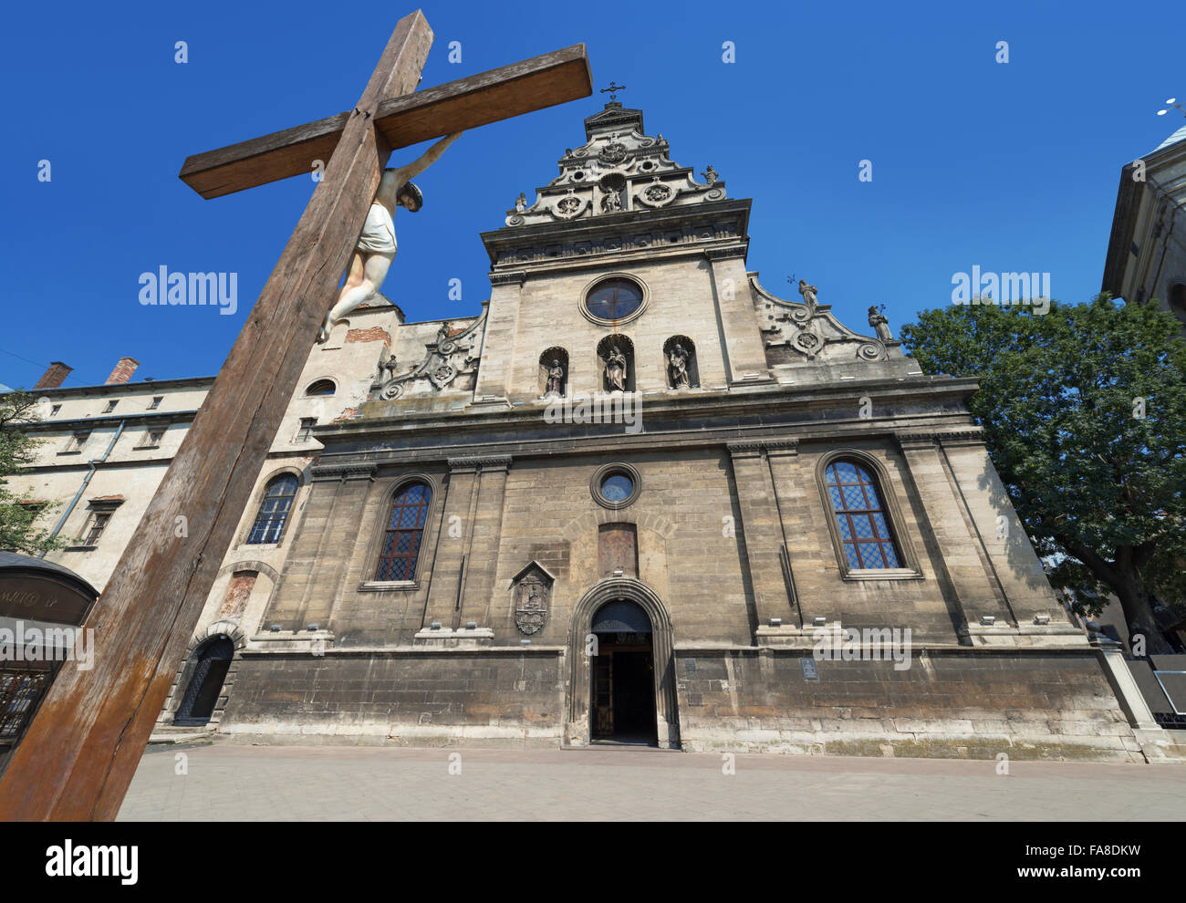 Bernardine église de Saint-André à Lviv (17e siècle) Banque D'Images