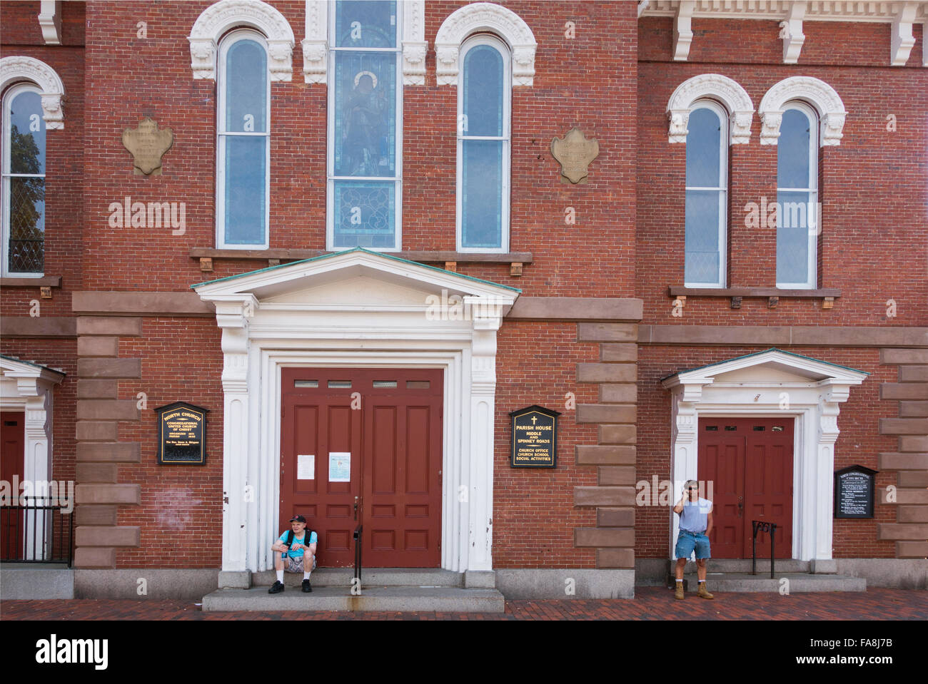 L'église de Portsmouth NH Banque D'Images