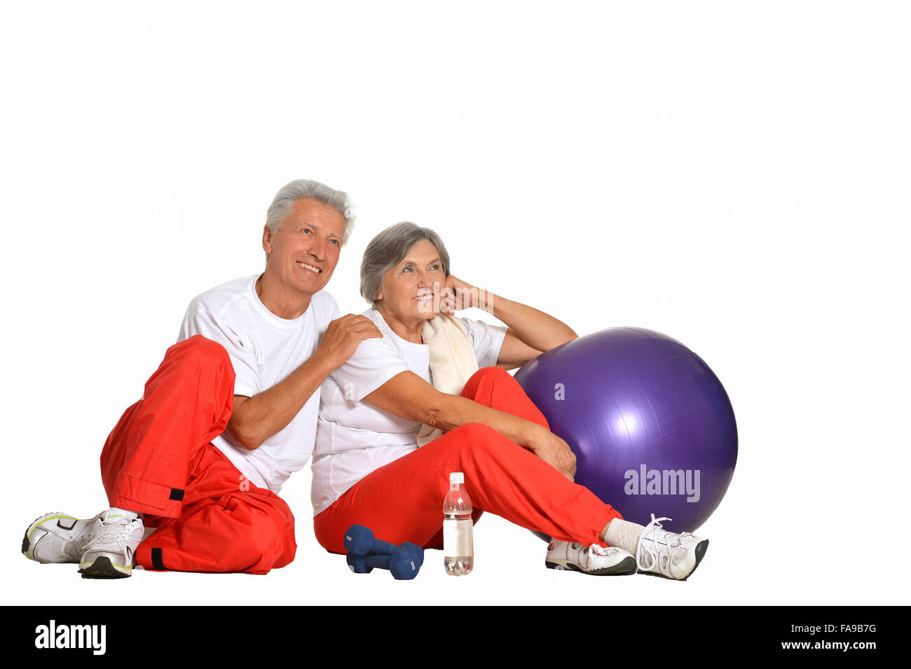 Monter senior couple Banque D'Images
