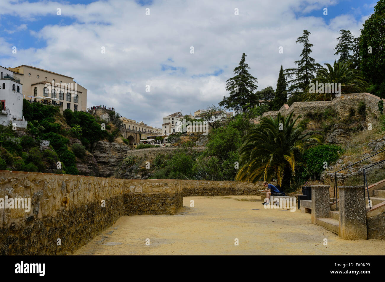 Jardins suspendus de Cuenca à Ronda Banque D'Images