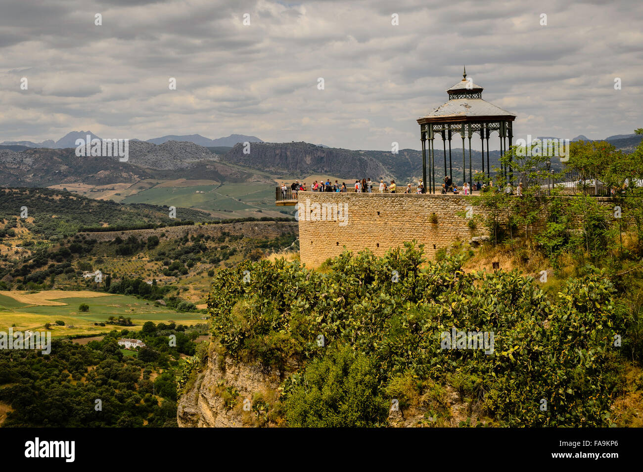 Point de vue à Ronda Banque D'Images
