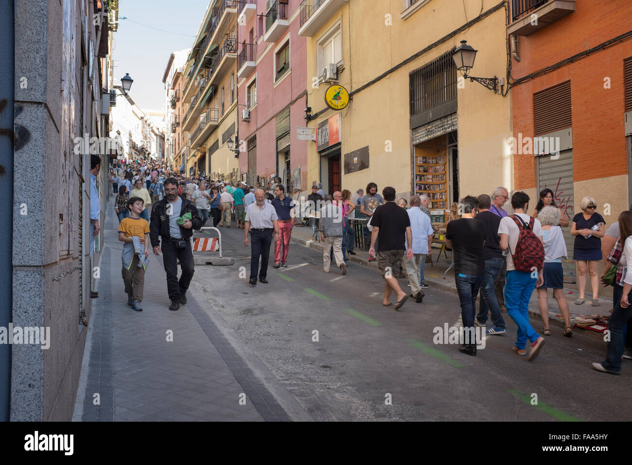 El Rastro Madrid marché dimanche Banque D'Images