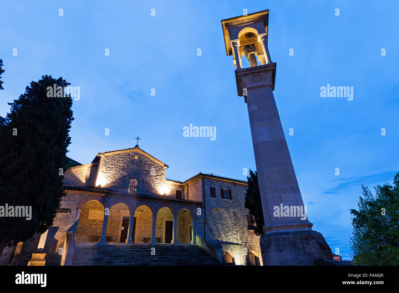 Église San Quirino à San Marino Banque D'Images
