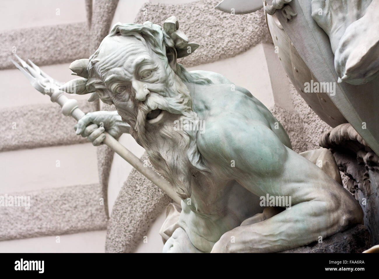 Pouvoir de la fontaine de la mer Banque D'Images