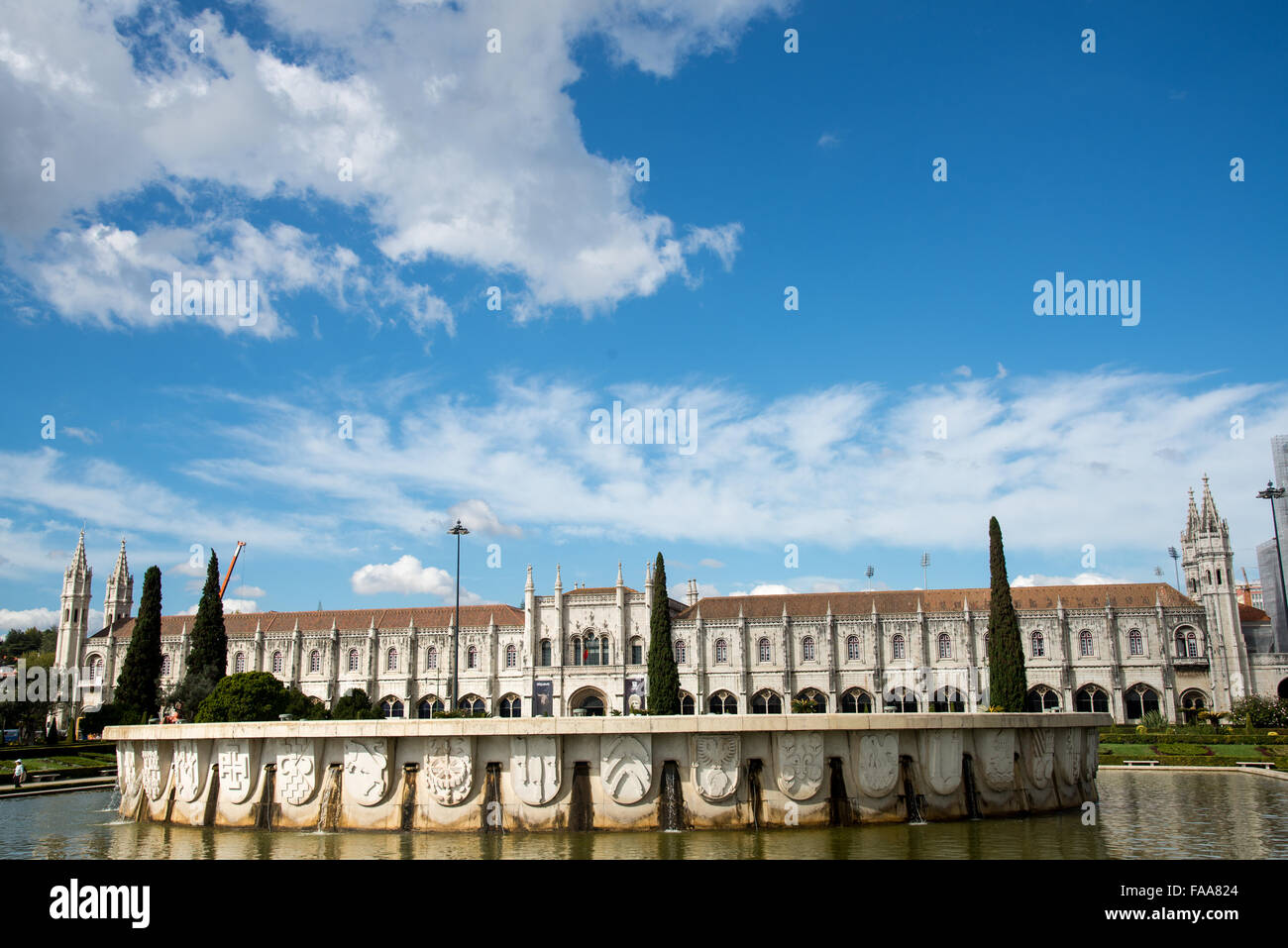 Voir au Monastère Jeronimos Lisboa Portugal Banque D'Images