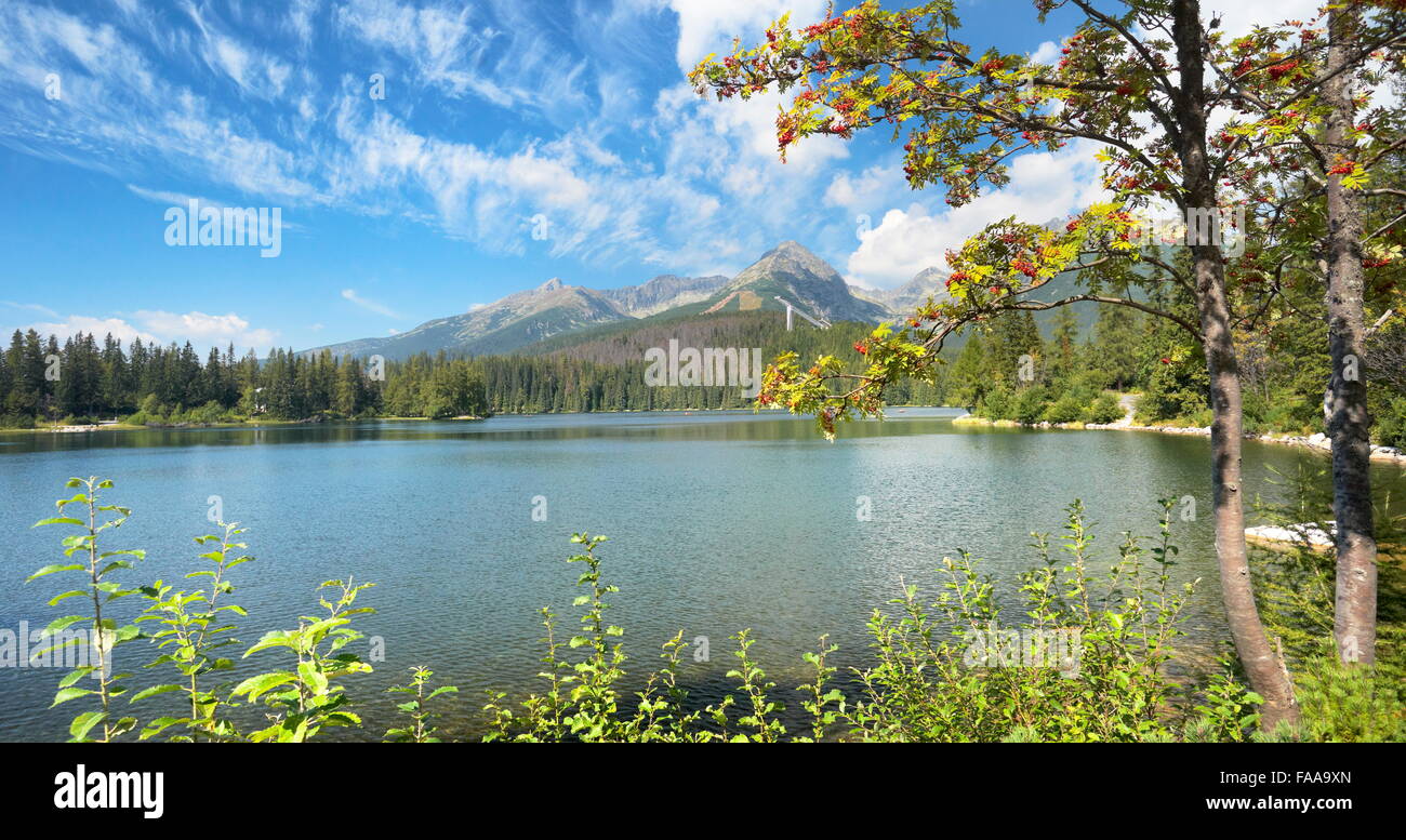 Montagnes Tatra, lac Štrbské, Slovaquie Banque D'Images