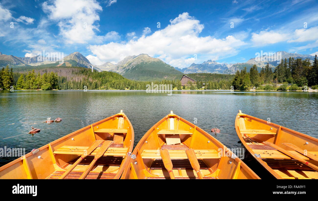 Montagnes Tatra, lac Štrbské, Slovaquie Banque D'Images