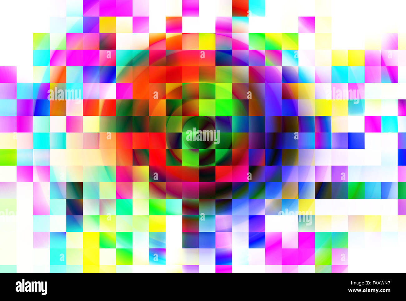 Abstract background texture multicolore avec motif carré Banque D'Images