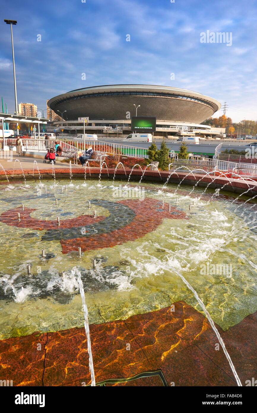 - Katowice Spodek ('volante'), concerts et sports arena, Pologne Banque D'Images