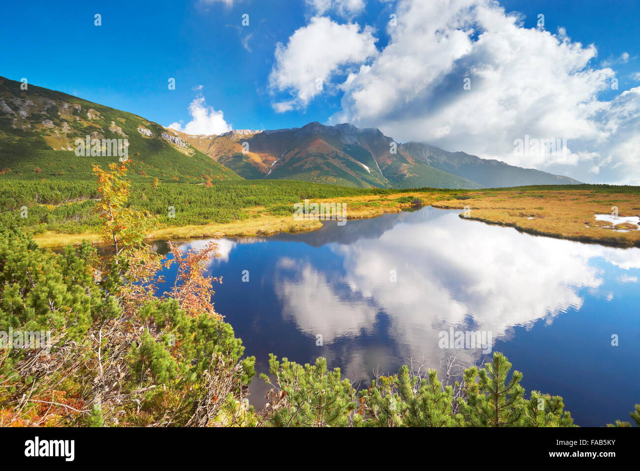 Trojrohe Pleso, montagnes Tatra, Slovaquie Banque D'Images