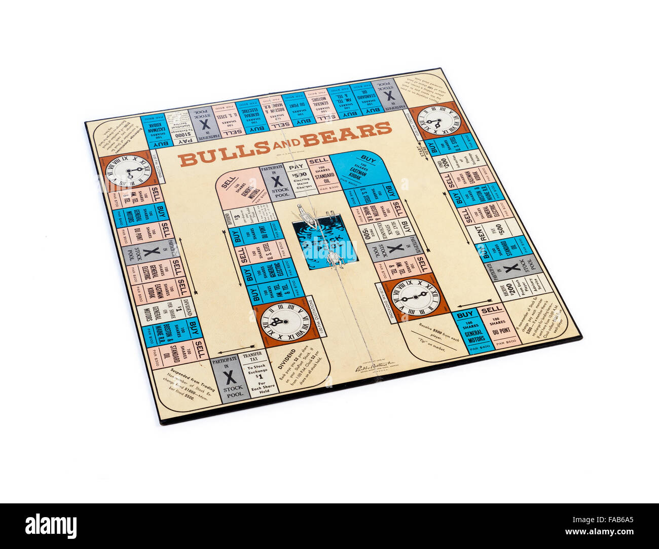 Les taureaux et les ours jeu faite par Parker Brothers en 1936 Banque D'Images Les taureaux et les ours jeu faite par Parker Brothers en 1936 Banque D'Images