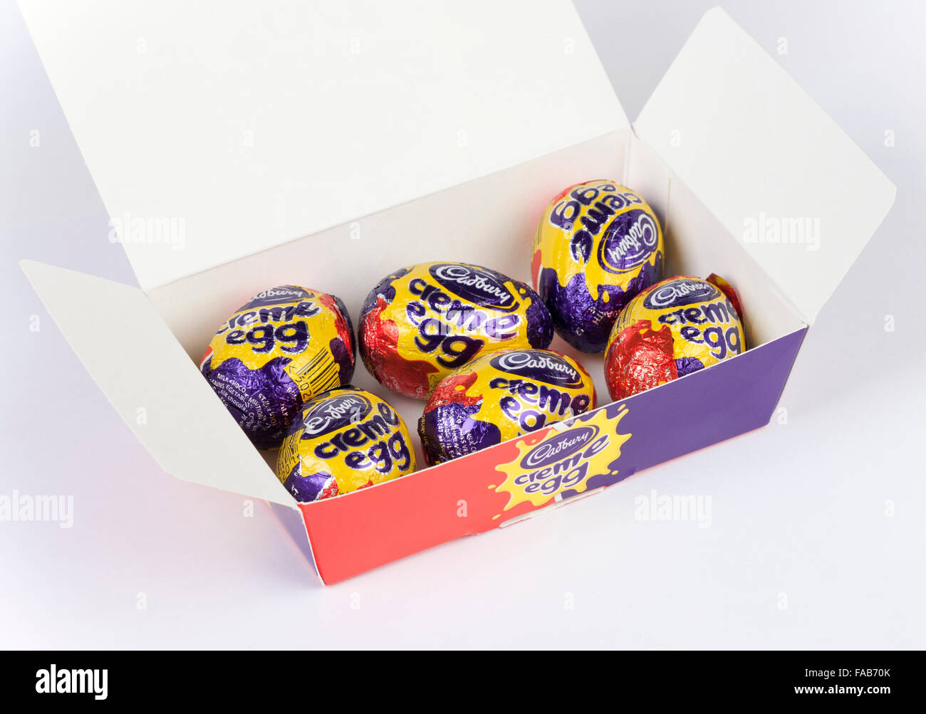 Crème Oeufs Cadbury Banque D'Images