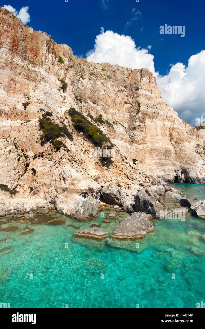 L'île de Zakynthos, Grèce - Mer Ionienne, Plakaki Banque D'Images