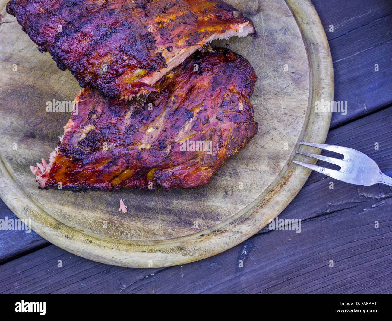 Rib dîner au château à pied, trois (Castel d'Appiano), dans le Nord de l'Italie Banque D'Images