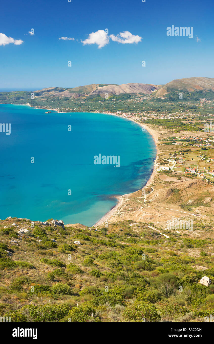 Grèce - l'île de Zakynthos, la baie de Laganas Banque D'Images