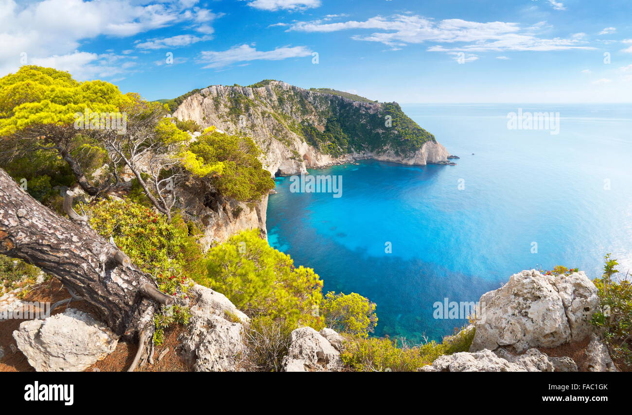 L'île de Zakynthos, Grèce - Mer Ionienne, Keri Cap Banque D'Images