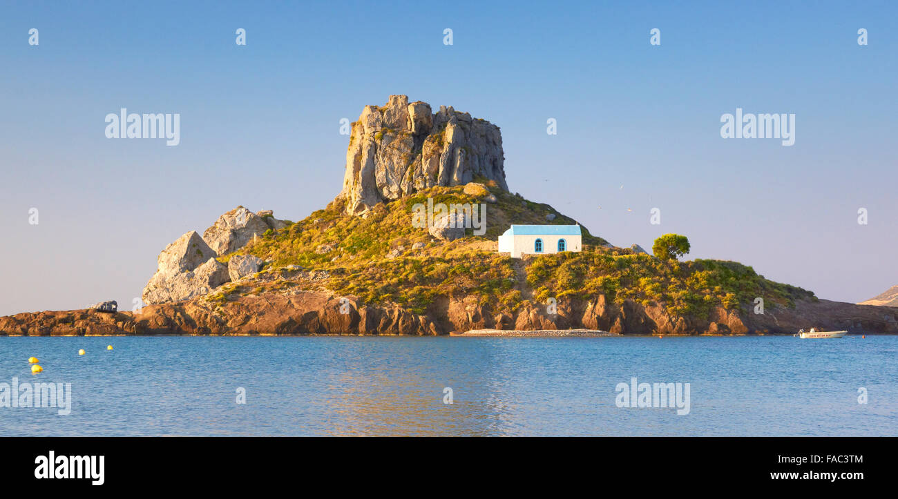 Kos - Dodécanèse, Grèce, en vue de l'île de Syros Banque D'Images