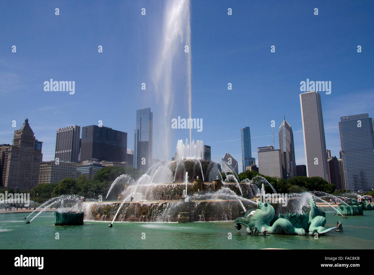 Clarence Buckingham Memorial Fountain Chicago Banque D'Images