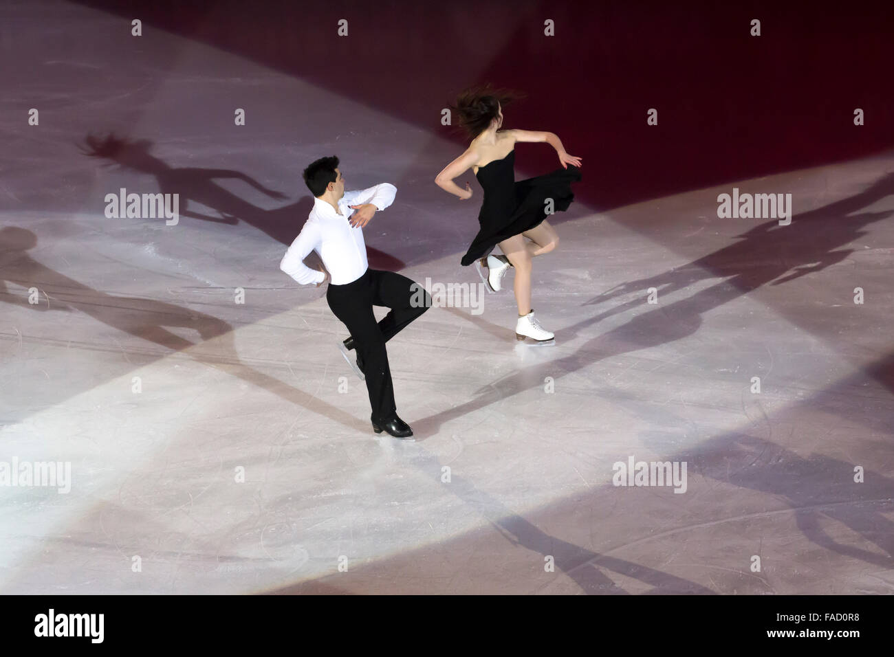 Anna Cappellini et Luca Lanotte, champions de danse sur glace Banque D'Images