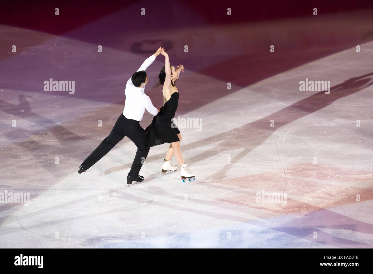 Anna Cappellini et Luca Lanotte, champions de danse sur glace Banque D'Images