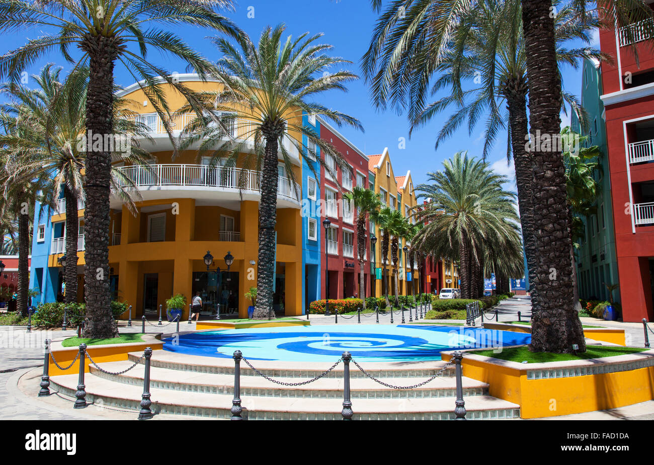 Centre Commercial Renaissance, Willemstad, Curaçao Banque D'Images