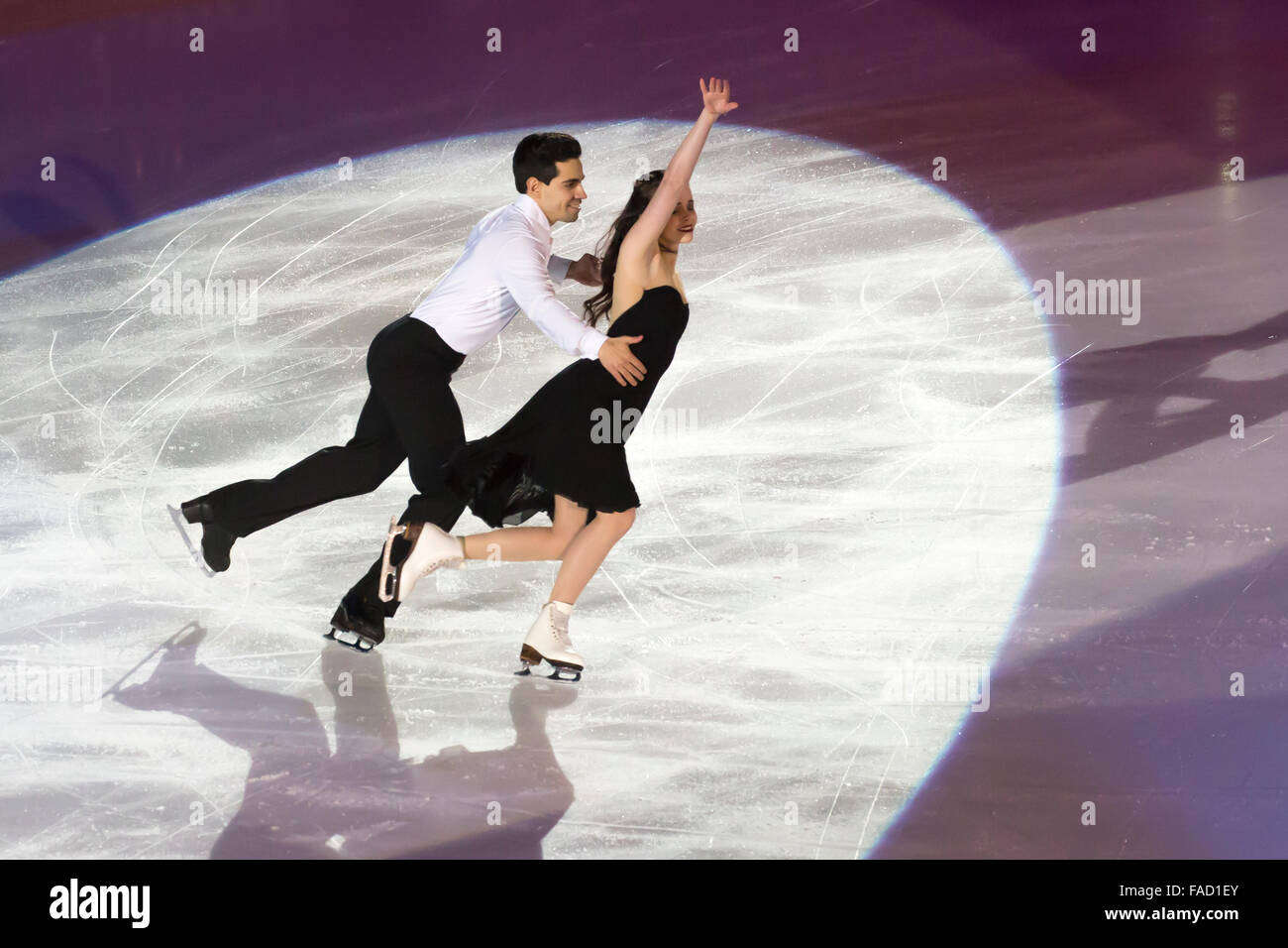 Anna Cappellini et Luca Lanotte, champions de danse sur glace Banque D'Images