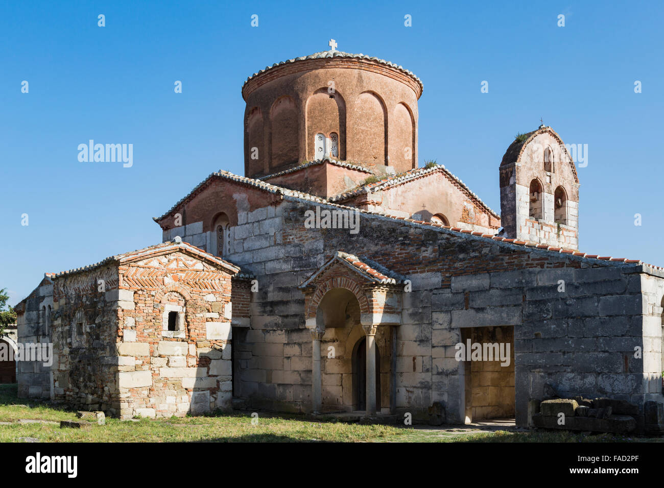 Apollonia, ou Apoloni, Fier Région, l'Albanie. Treizième siècle Monastère et église de St Mary ou Shen Meri. Banque D'Images