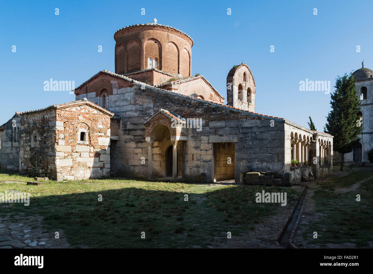 Apollonia, ou Apoloni, Fier Région, l'Albanie. Treizième siècle Monastère et église de St Mary ou Shen Meri. Banque D'Images