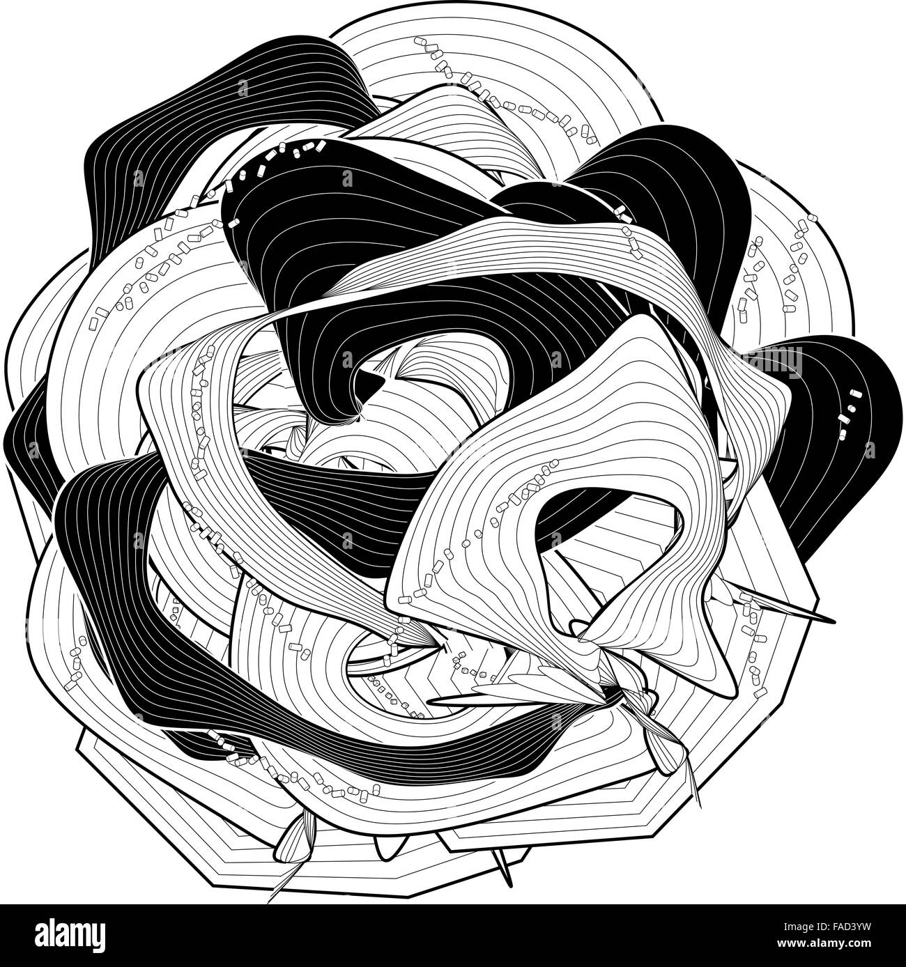 De beaux graphiques raster multi colored illustration Banque D'Images