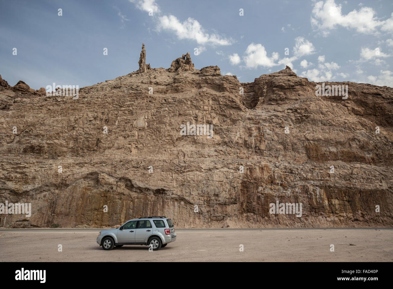 La grotte de lot, le sud de la Jordanie, Banque D'Images