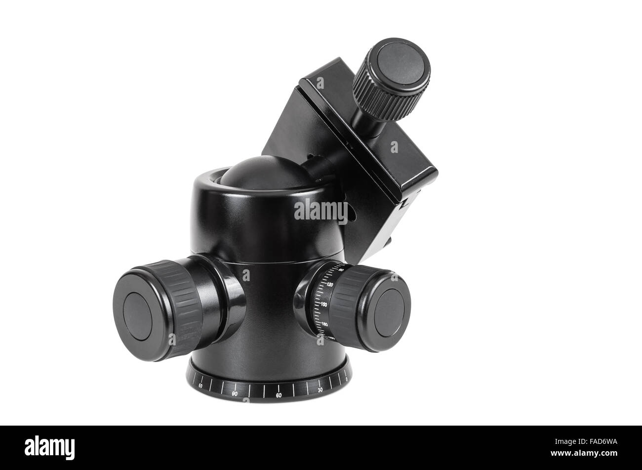 Hama Tête à Rotule Pour Trépied - Rotule 1/4" 38mm Inclinaison 90° Rotation 360° Noir/Argent