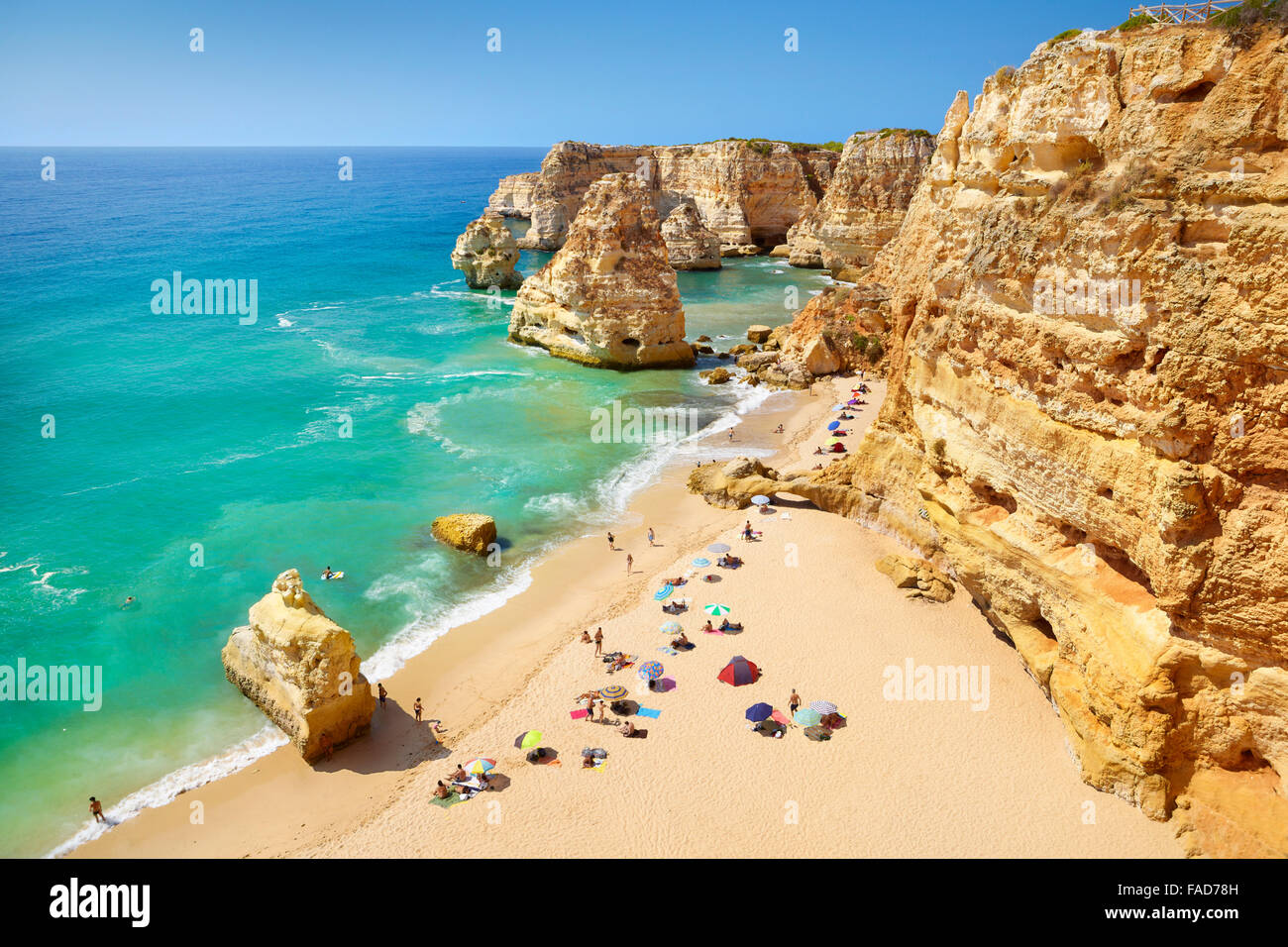 Plage Praia da Marinha, Algarve, Portugal Banque D'Images