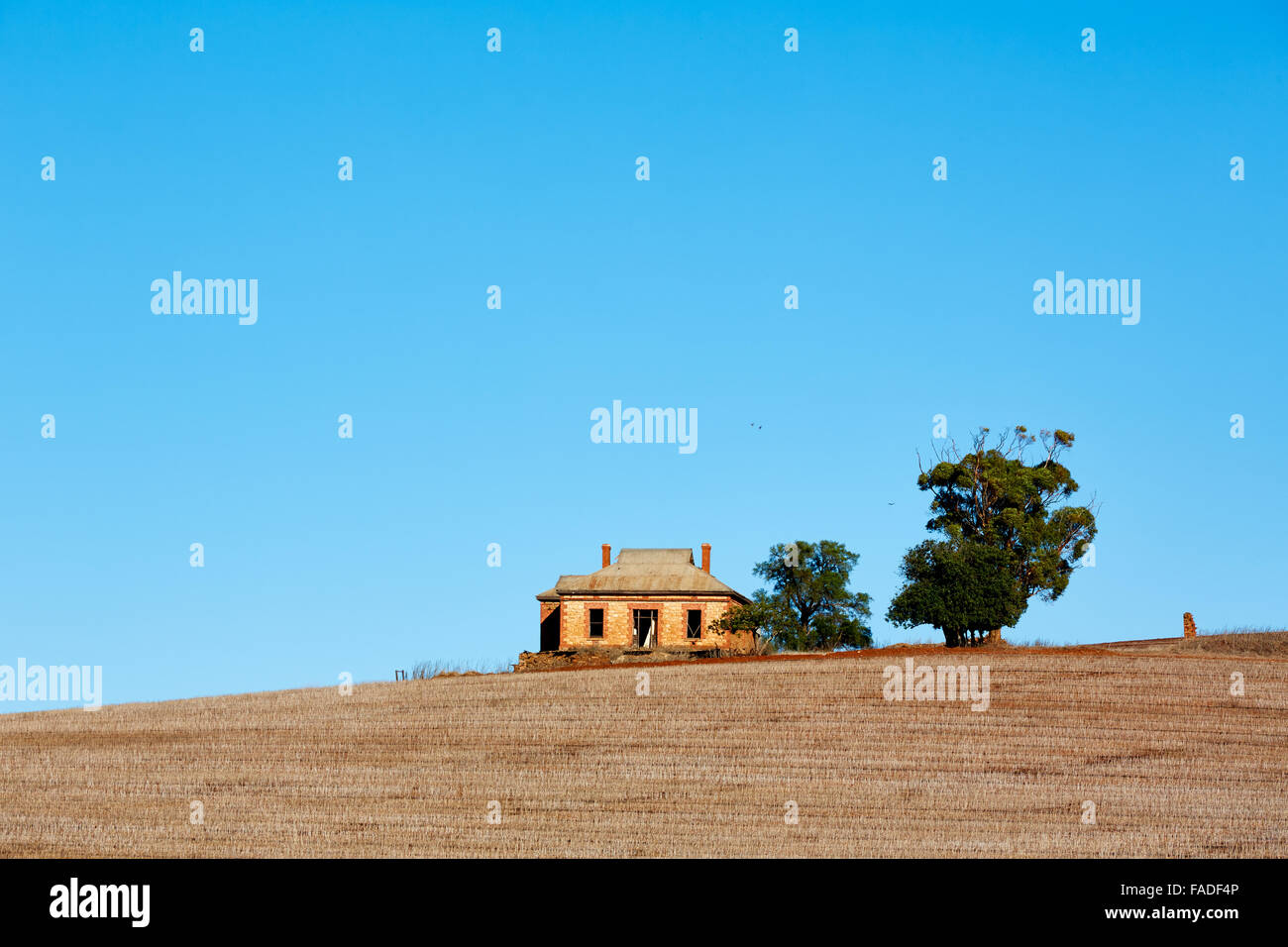 Ferme abandonnée près de Peterborough l'Australie du Sud. Banque D'Images