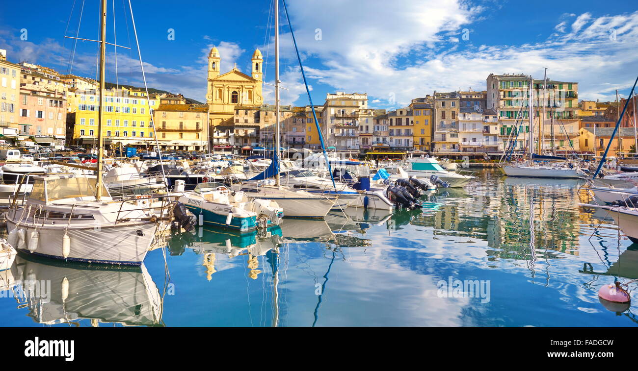 Port de Bastia, Corse, France Banque D'Images