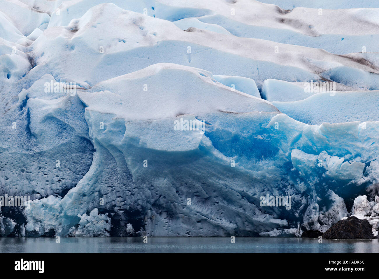 Glaciar Grey, Glacier Grey, au sud de la Patagonie, le Chili-de-Glace Banque D'Images