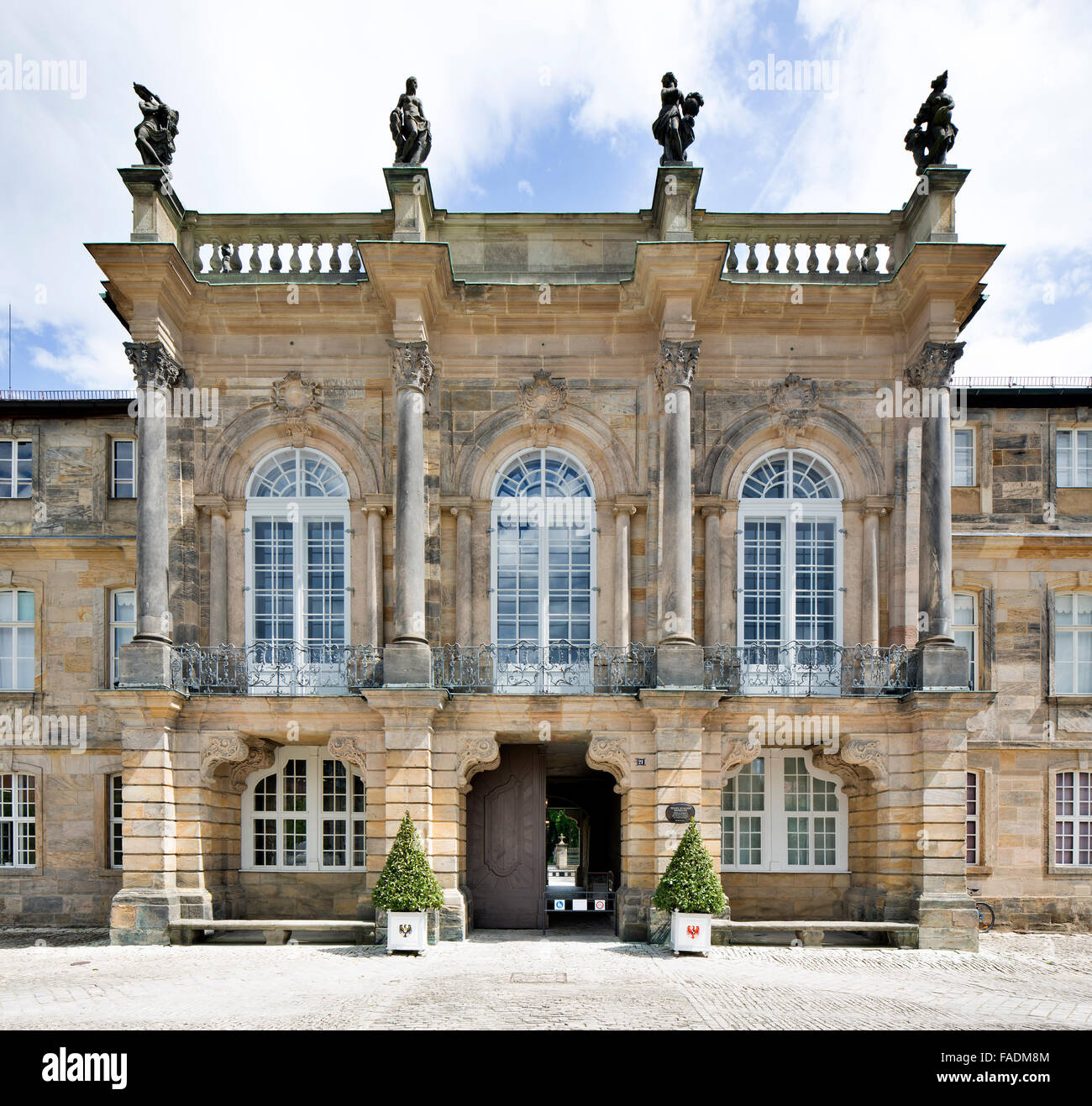 Nouveau Palais, Bayreuth, Haute-Franconie, Bavière, Allemagne Banque D'Images