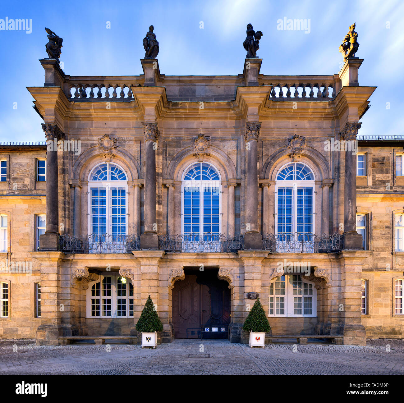 Nouveau Palais, Bayreuth, Haute-Franconie, Bavière, Allemagne Banque D'Images