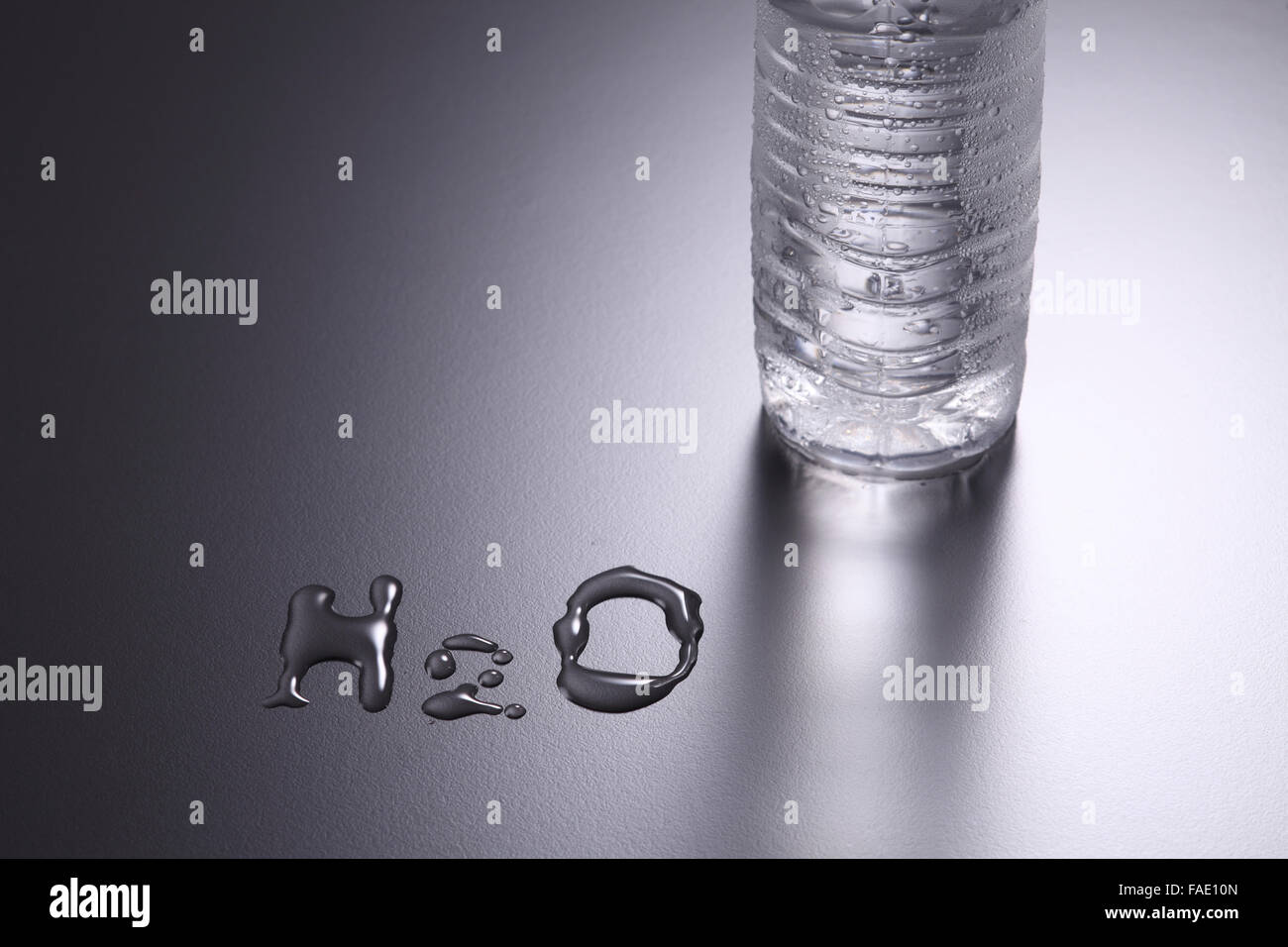 Formule de l'eau H2O Banque D'Images