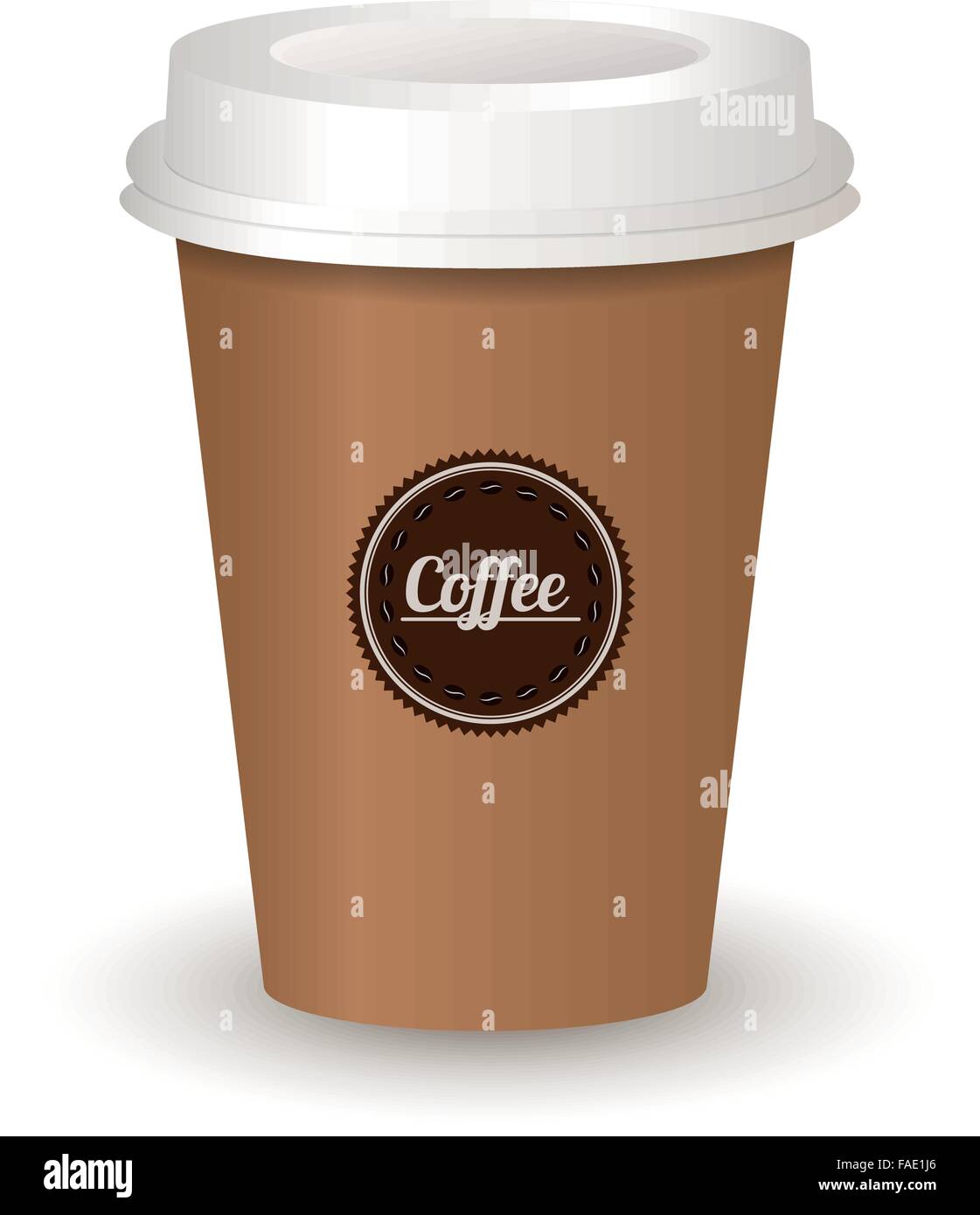 Vector illustration of Coffee cup Illustration de Vecteur