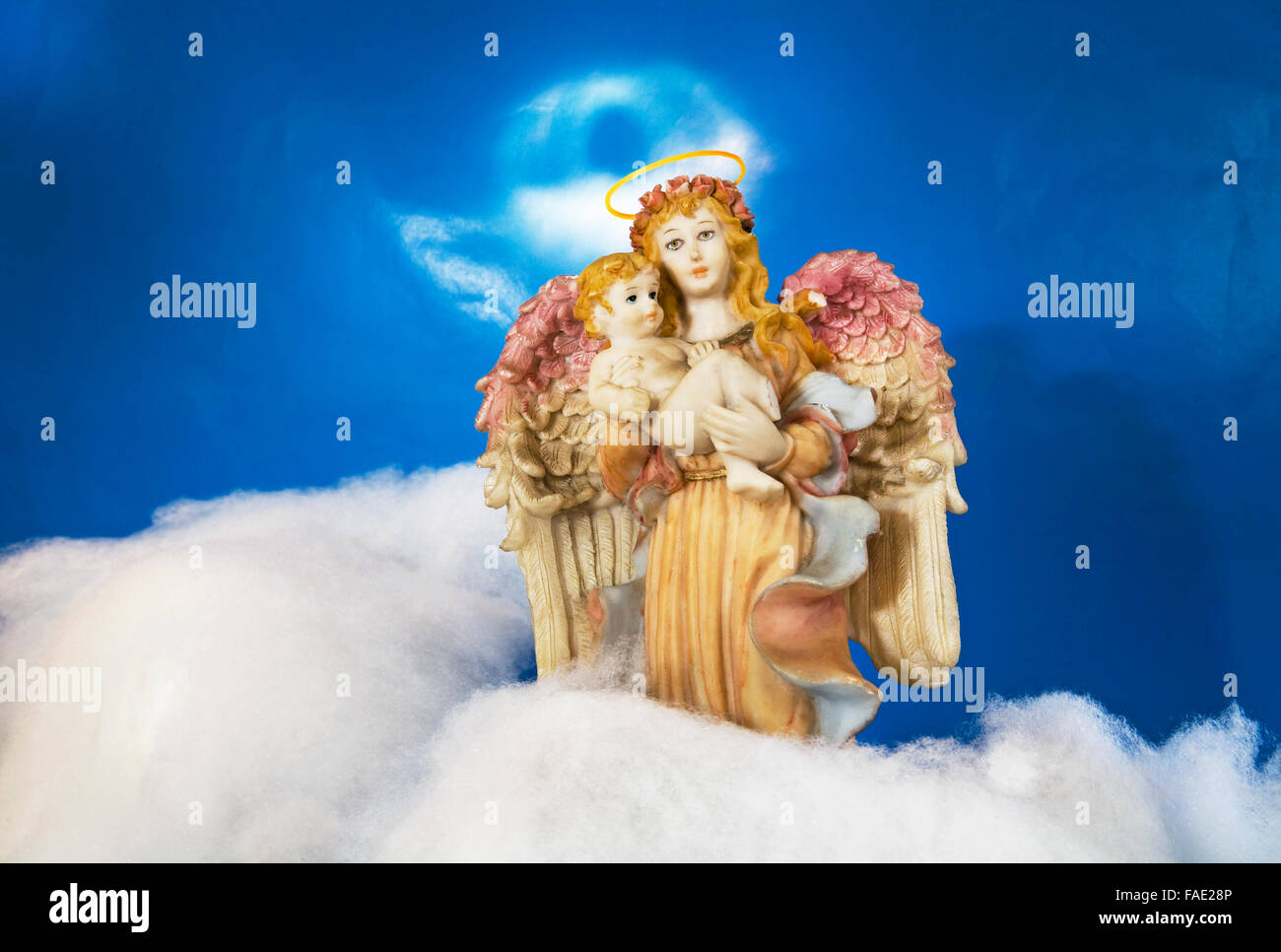 Anges dans le ciel Banque D'Images