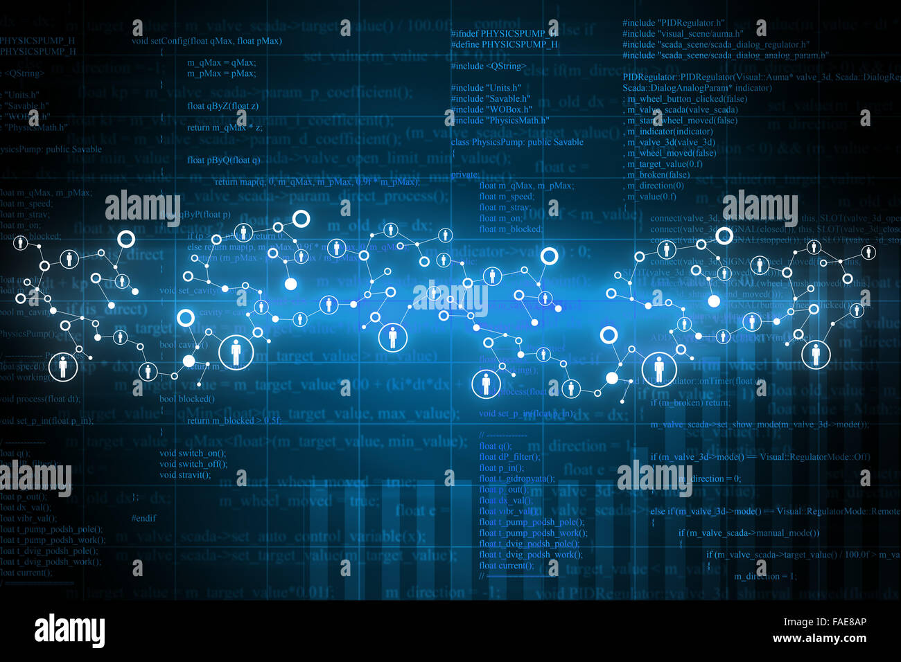 Résumé fond numérique Banque D'Images