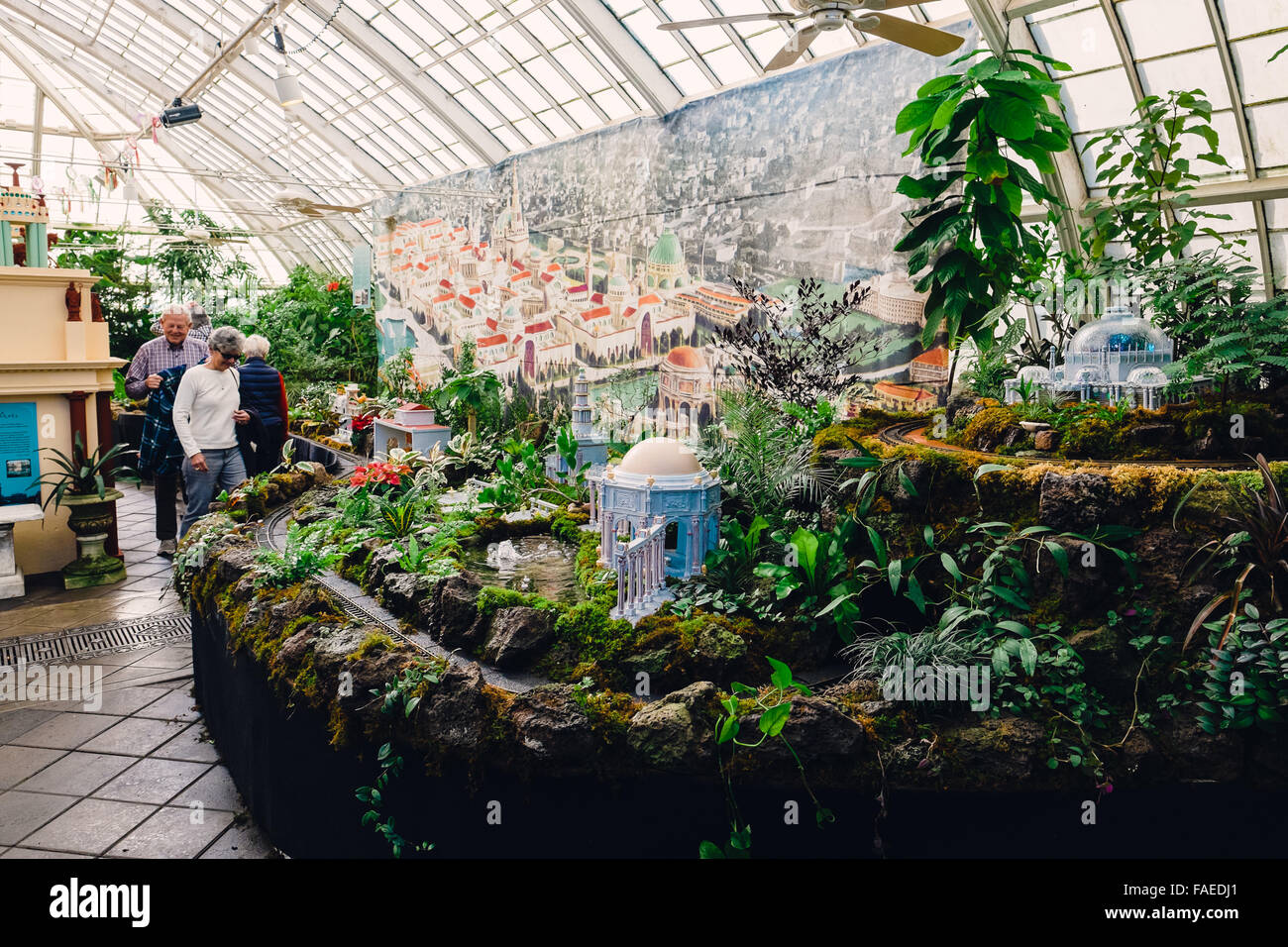 Conservatoire des fleurs est l'hôte pour l'Exposition Universelle exposition panaméricaine au Golden Gate Park à San Francisco. Banque D'Images