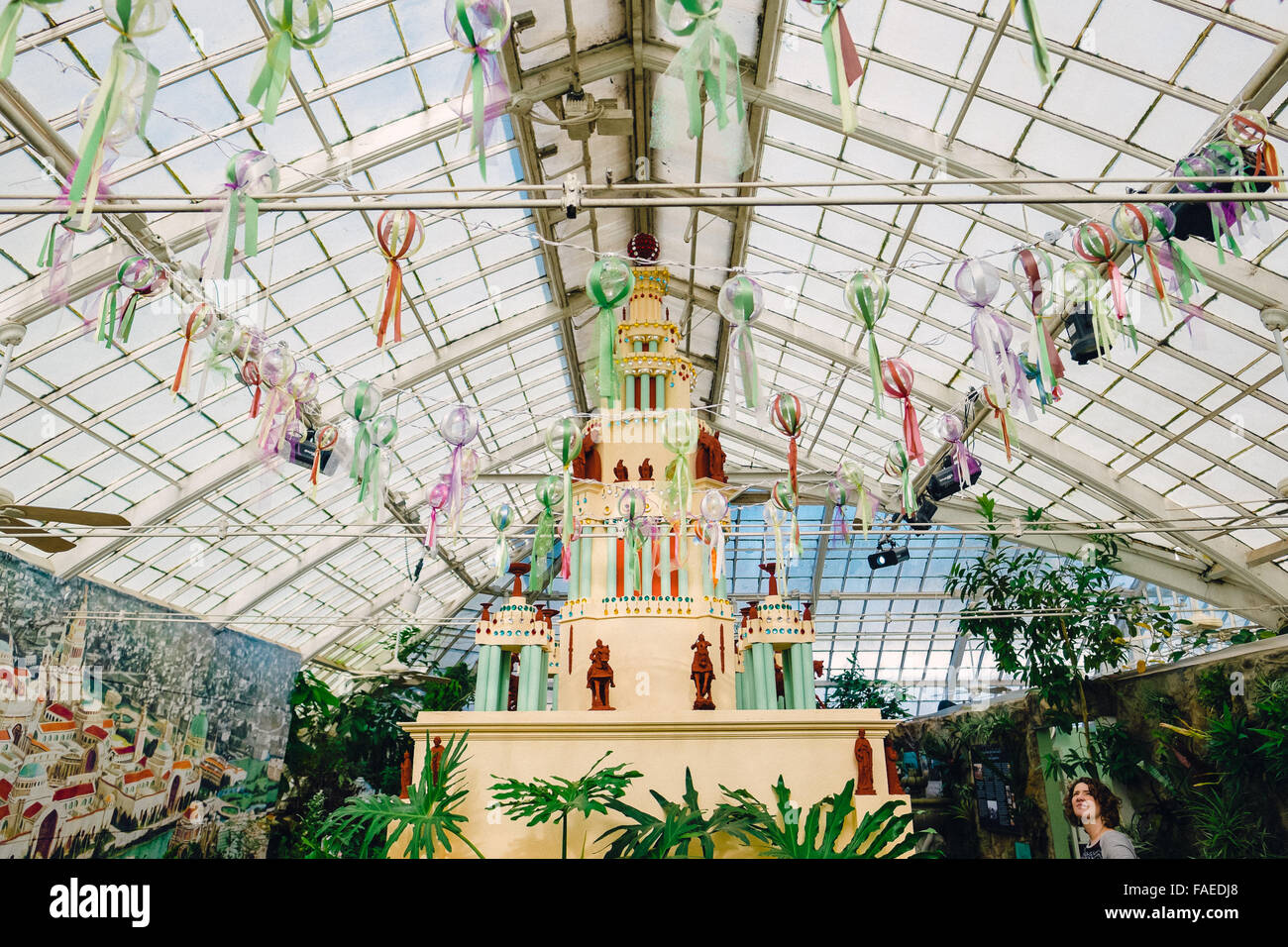 Conservatoire des fleurs est l'hôte pour l'Exposition Universelle exposition panaméricaine au Golden Gate Park à San Francisco. Banque D'Images