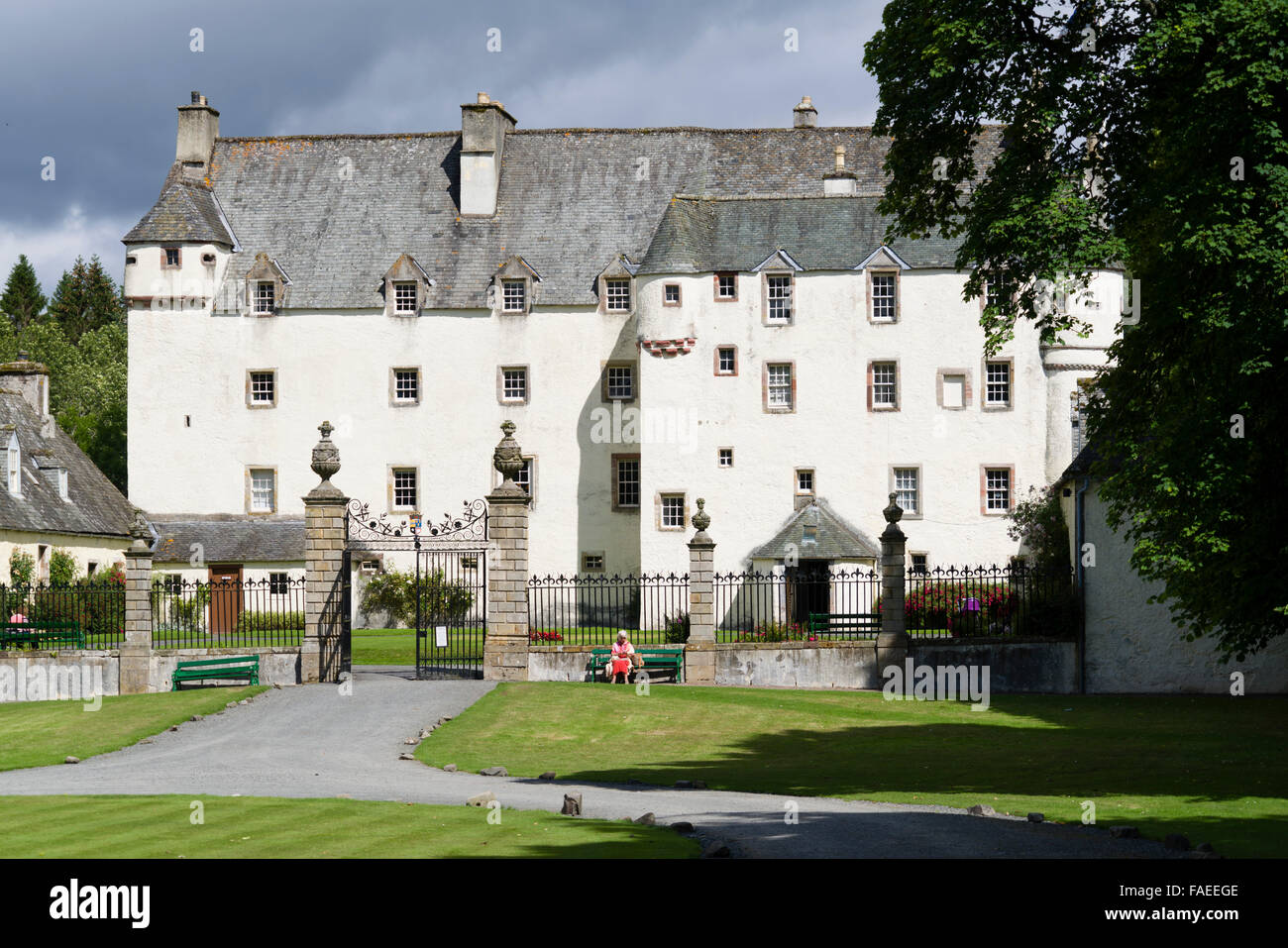 Traquair House, près de Innerleithen et Peebles en Ecosse. Banque D'Images