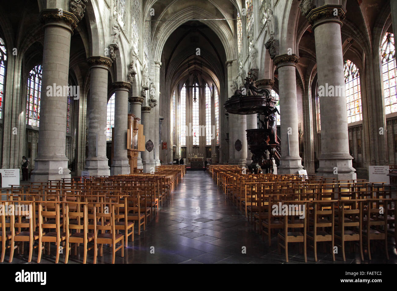Église Notre Dame du Sablon Notre-dame du Sablon à Bruxelles de l'Église Banque D'Images