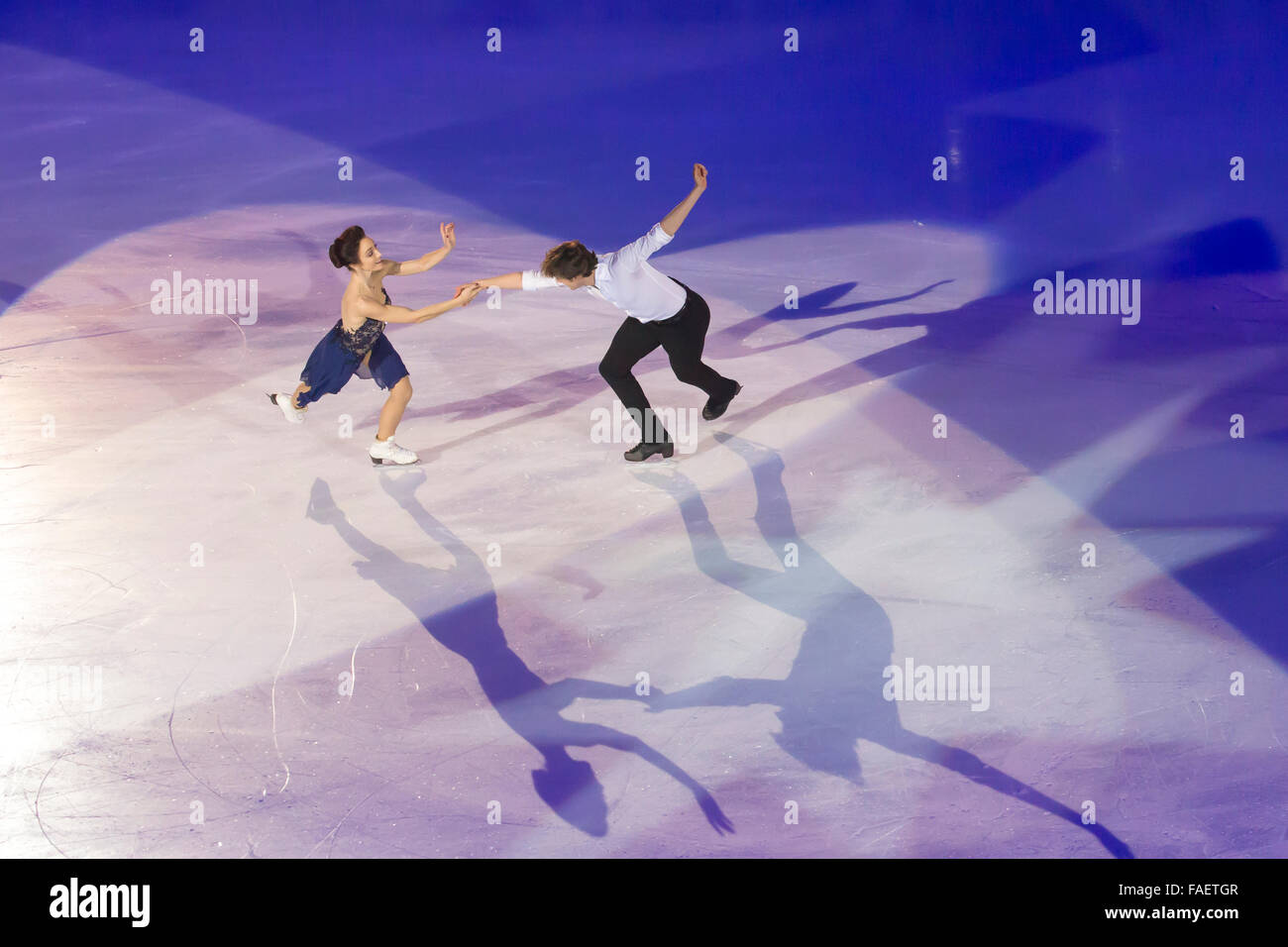 Meryl Davis e Charlie White champions de danse gratuits Banque D'Images