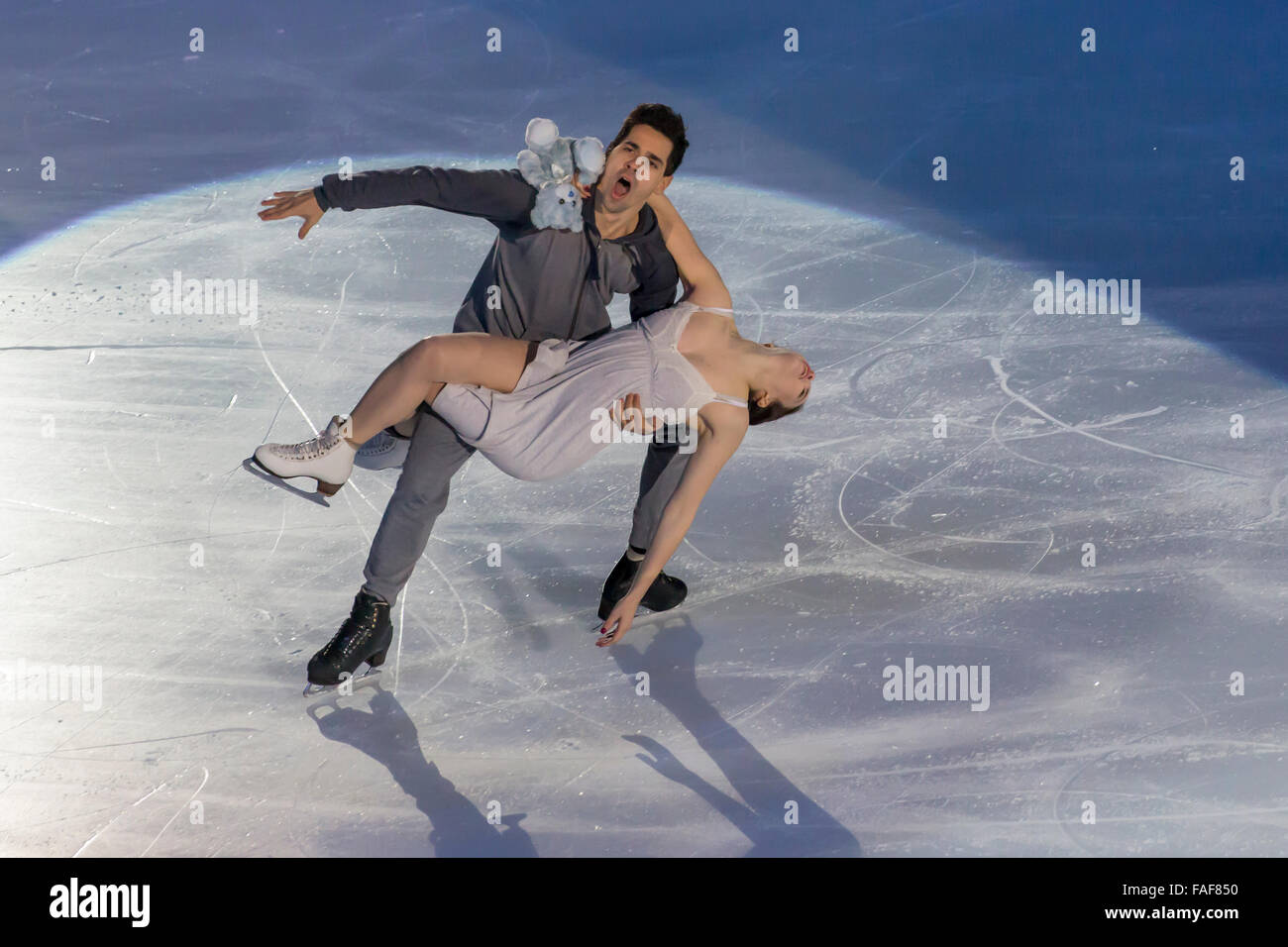 Anna Cappellini et Lucalanotte, champions de danse sur glace Banque D'Images