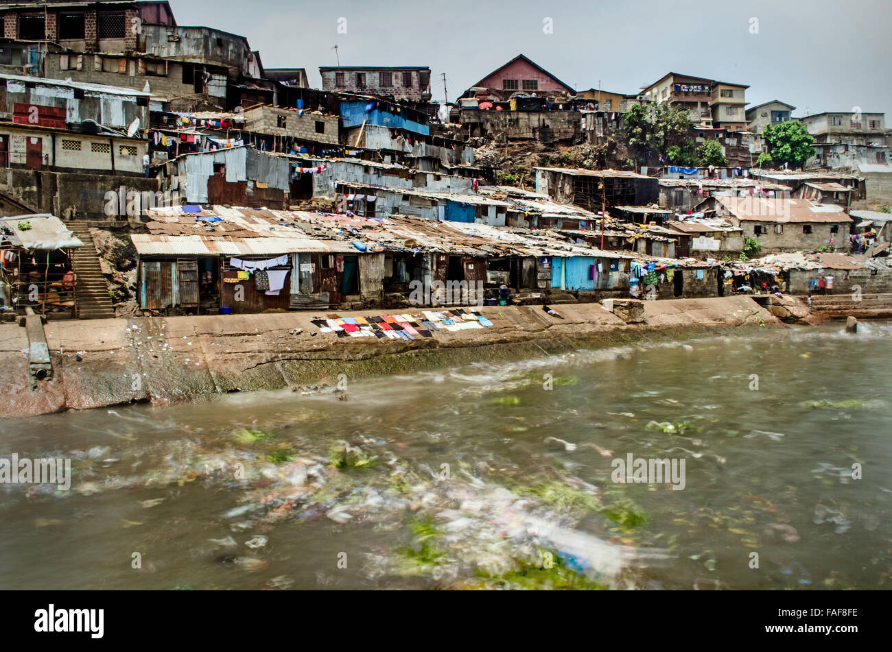 Mabella slum, Freetown, Sierra Leone Banque D'Images