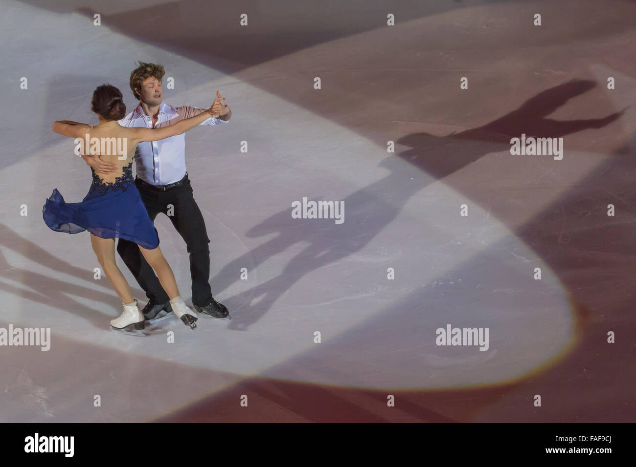 Meryl Davis e Charlie White champions de danse gratuits Banque D'Images