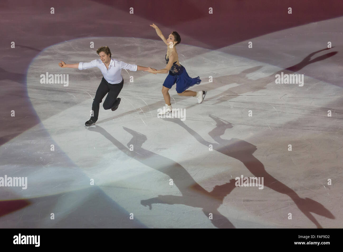 Meryl Davis e Charlie White champions de danse gratuits Banque D'Images